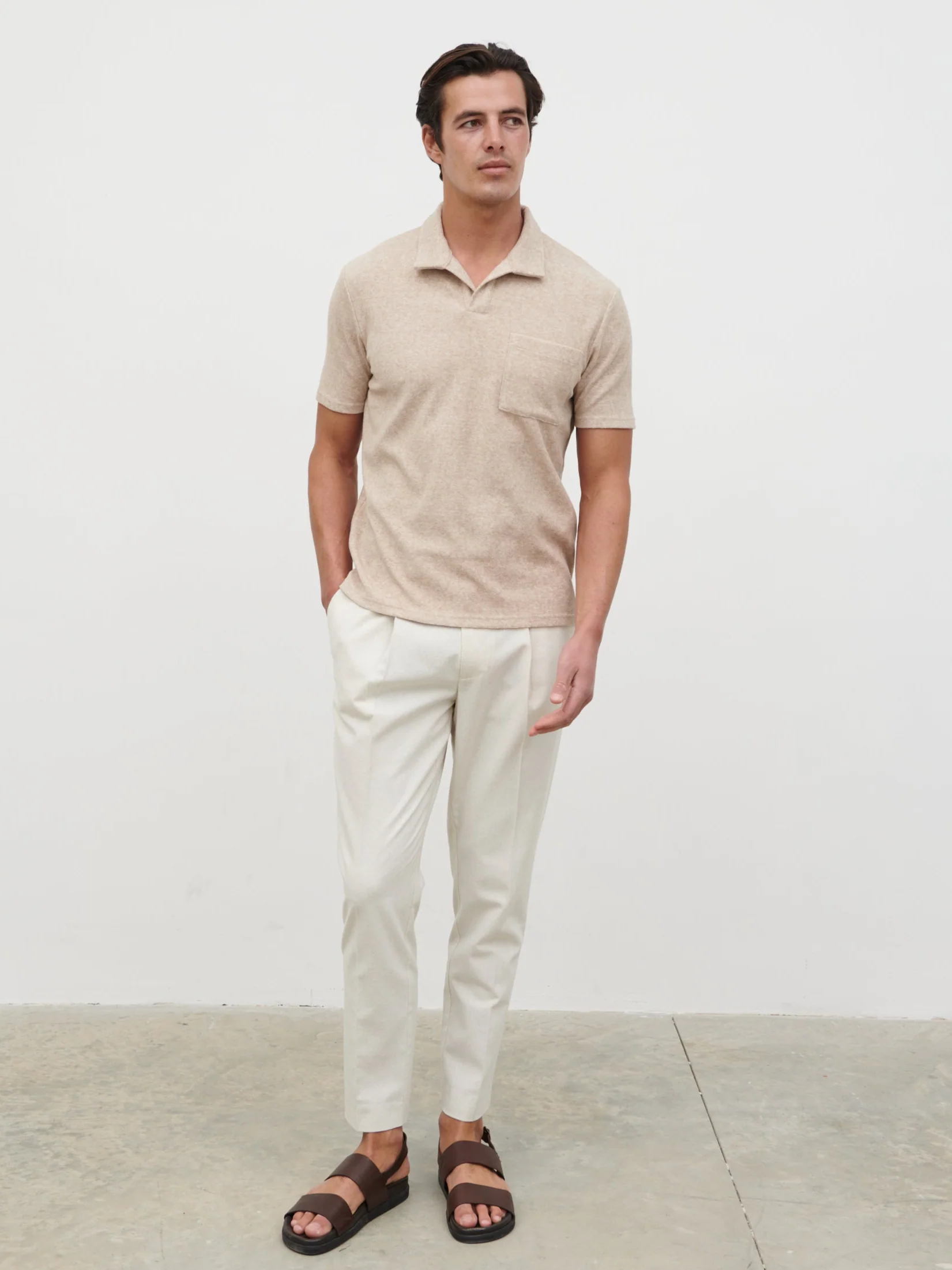 Albie Toweling Top - Oatmeal - Image 4