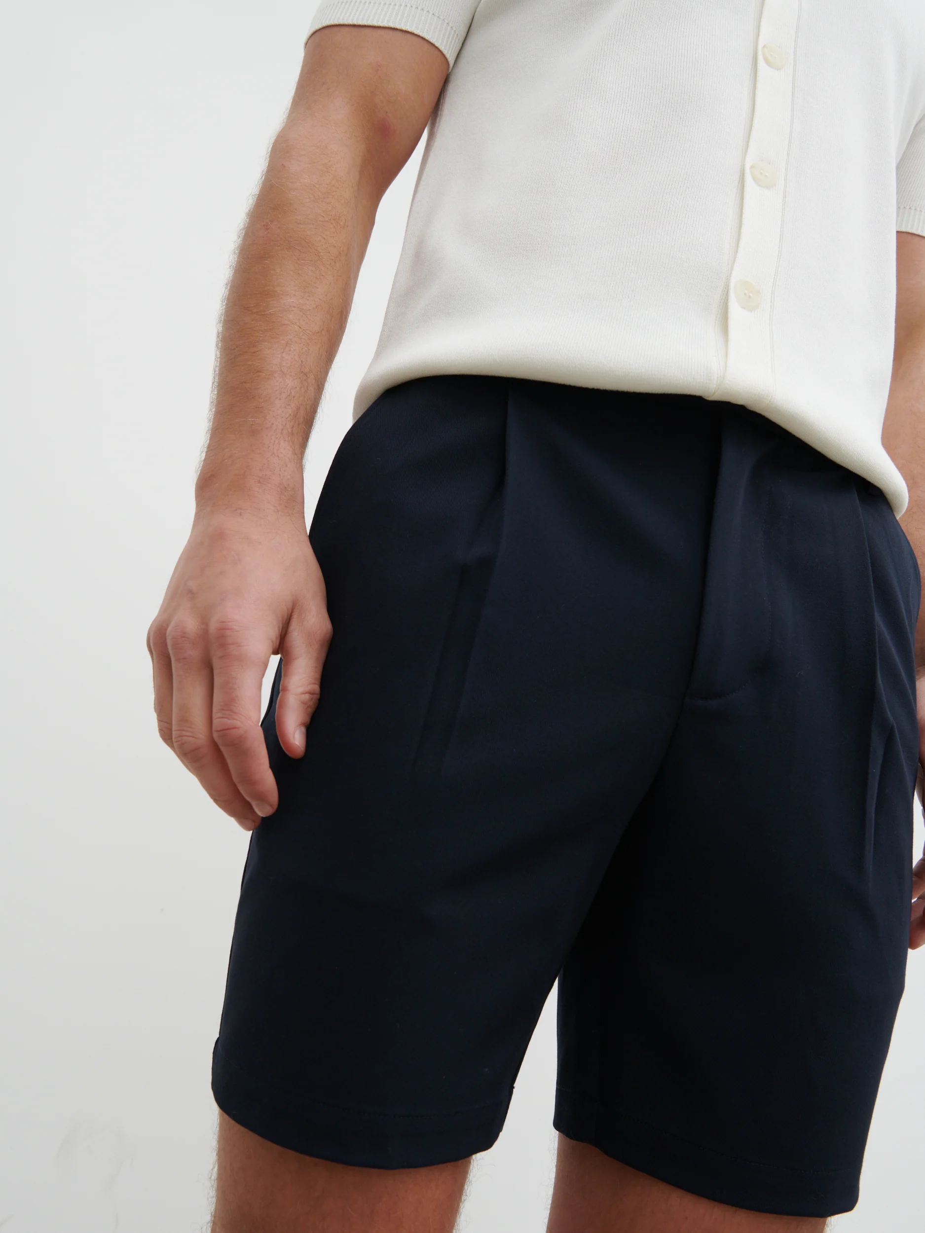 Freddie Smart Shorts - Navy - Image 4