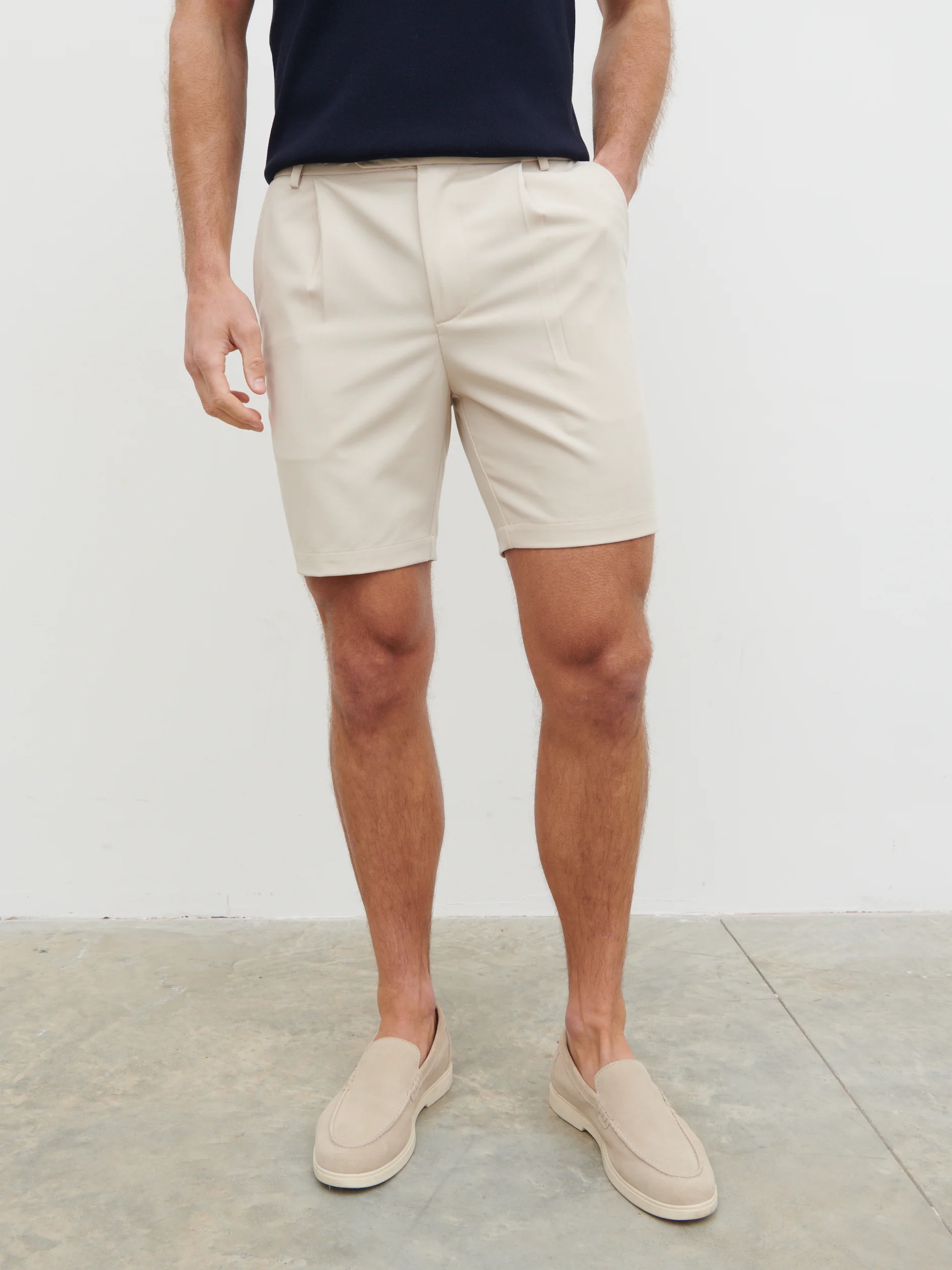 Freddie Smart Shorts - Stone - Image 4