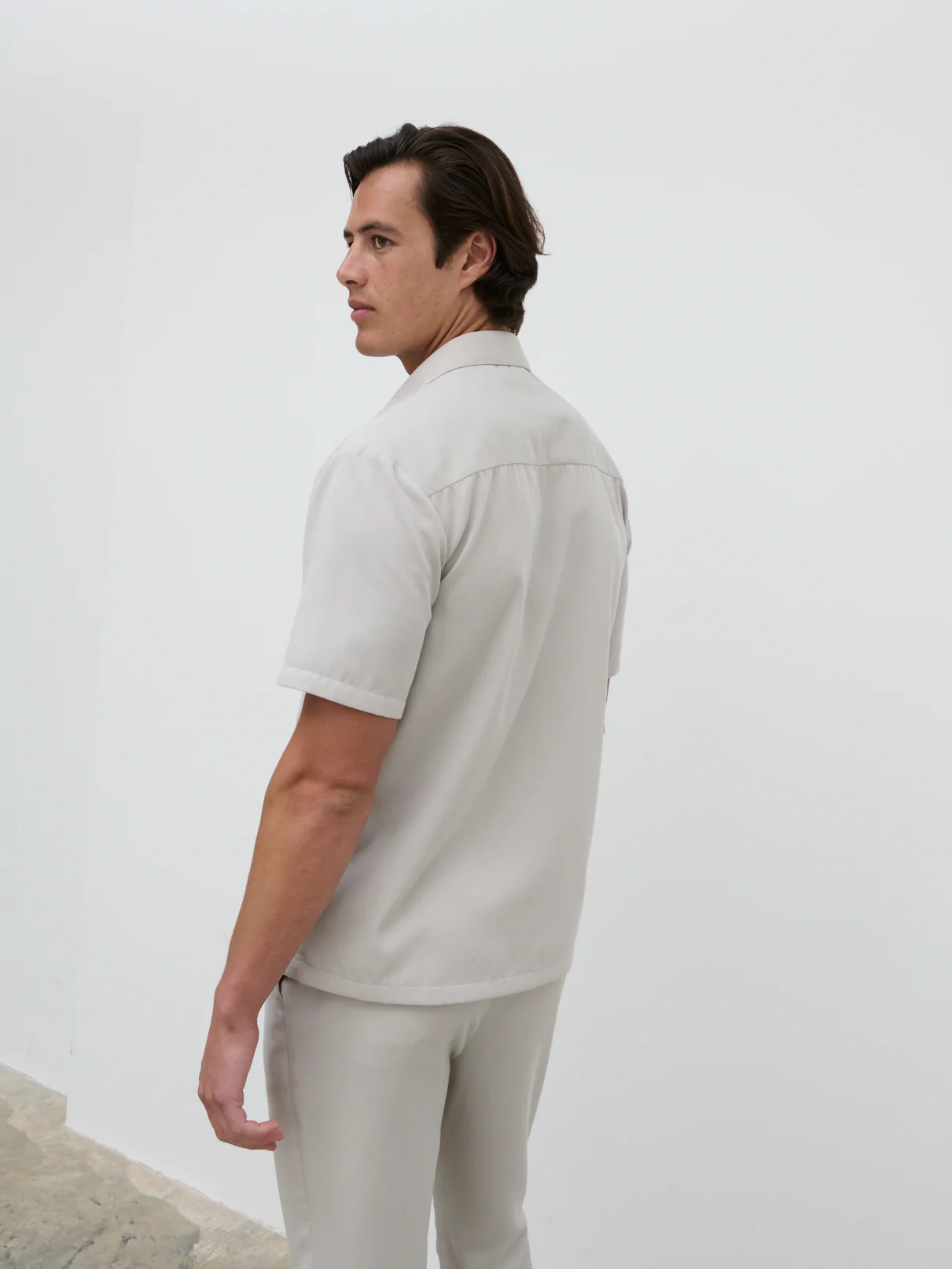 Hunter Short Sleeve Shirt - Stone - Image 3