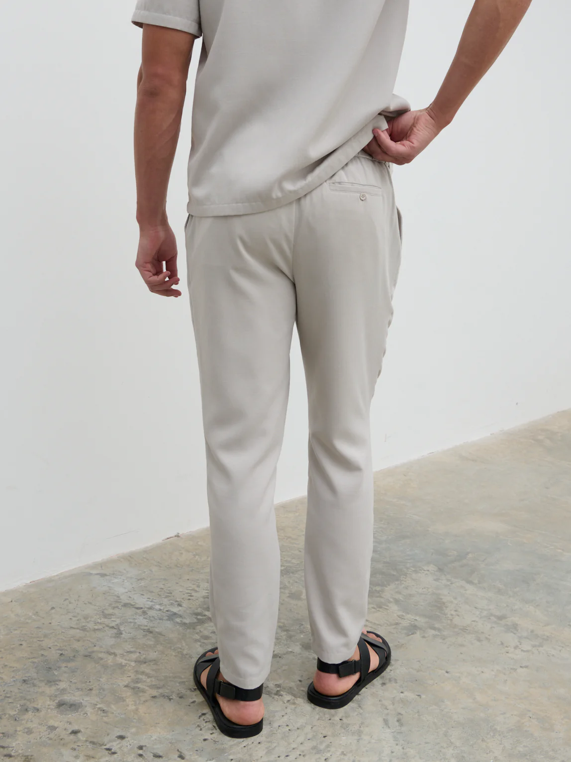 Hunter Waistband Trousers - Stone - Image 3