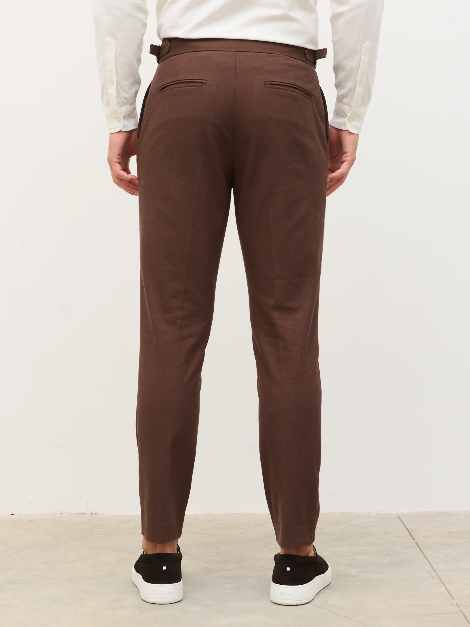 Noah Smart Trousers - Chocolate Brown - Image 8