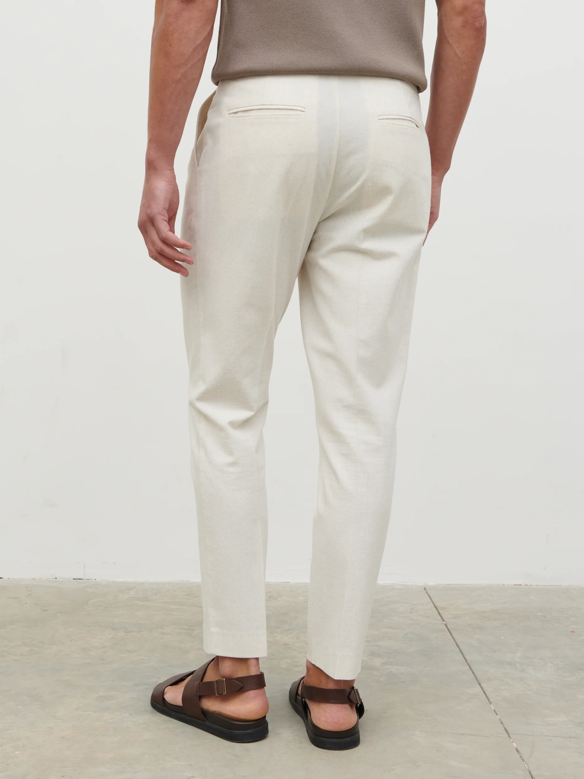Noah Smart Trousers - Natural - Image 5