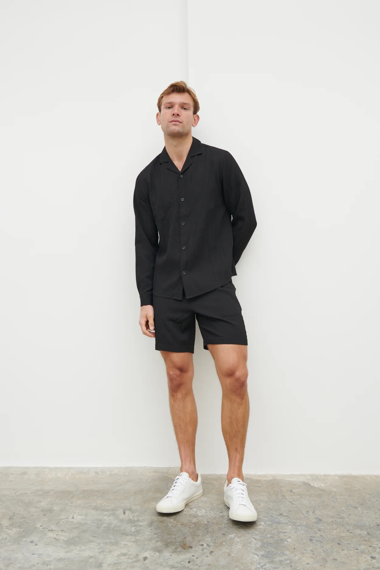 Noah Textured Shirt - Black - Image 3