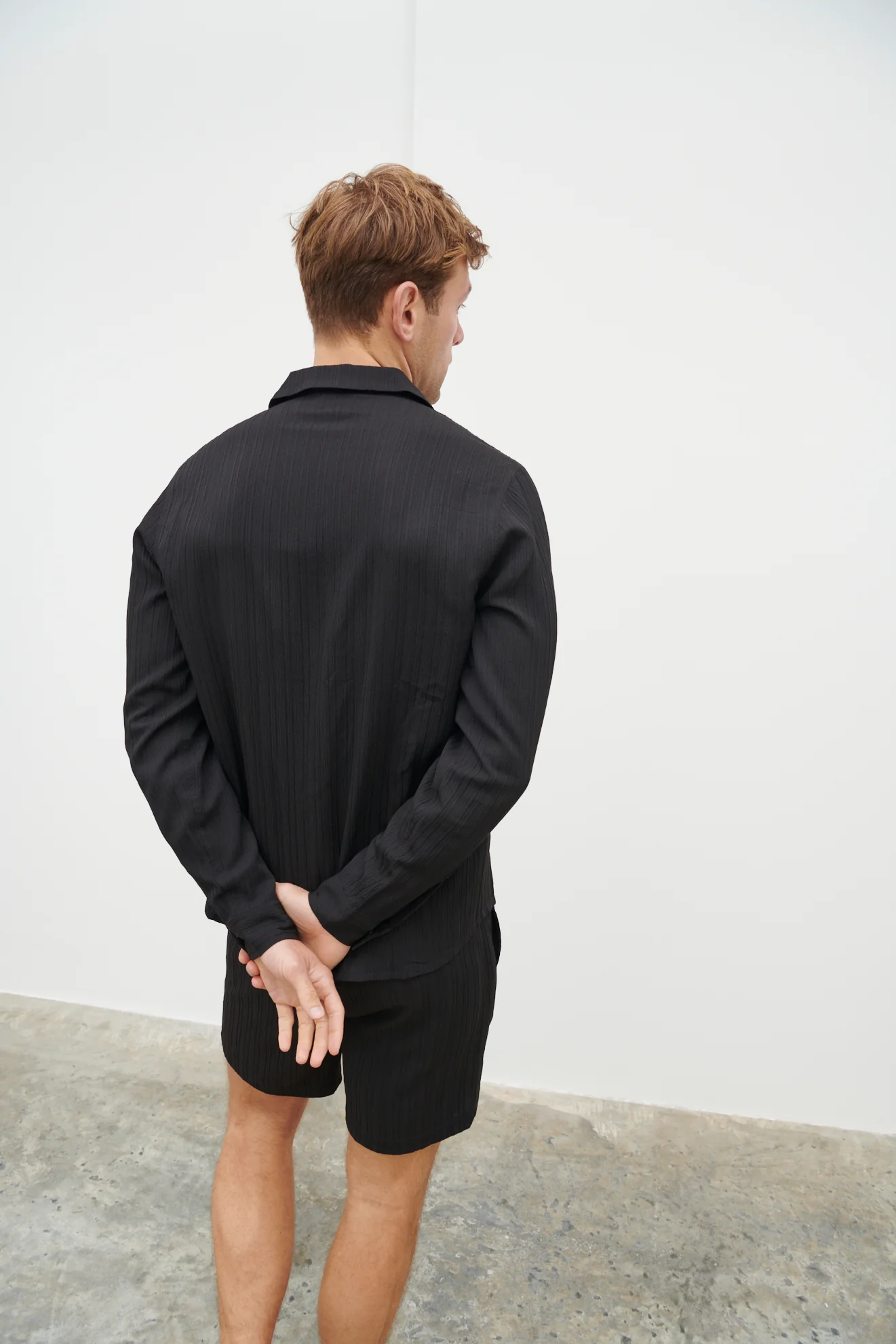 Noah Textured Shirt - Black - Image 4
