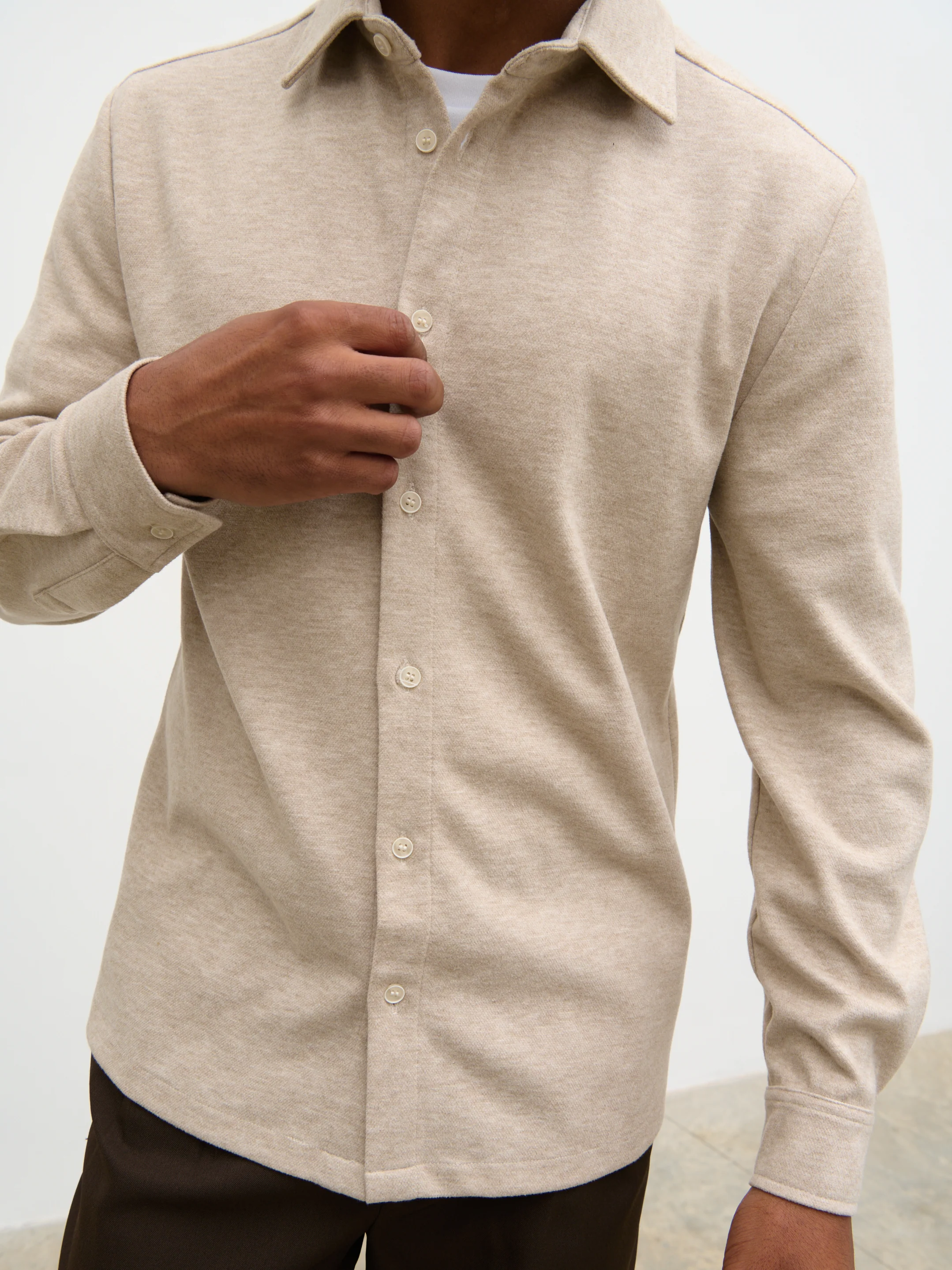 Otti Long Sleeve Shirt - Cream - Image 6