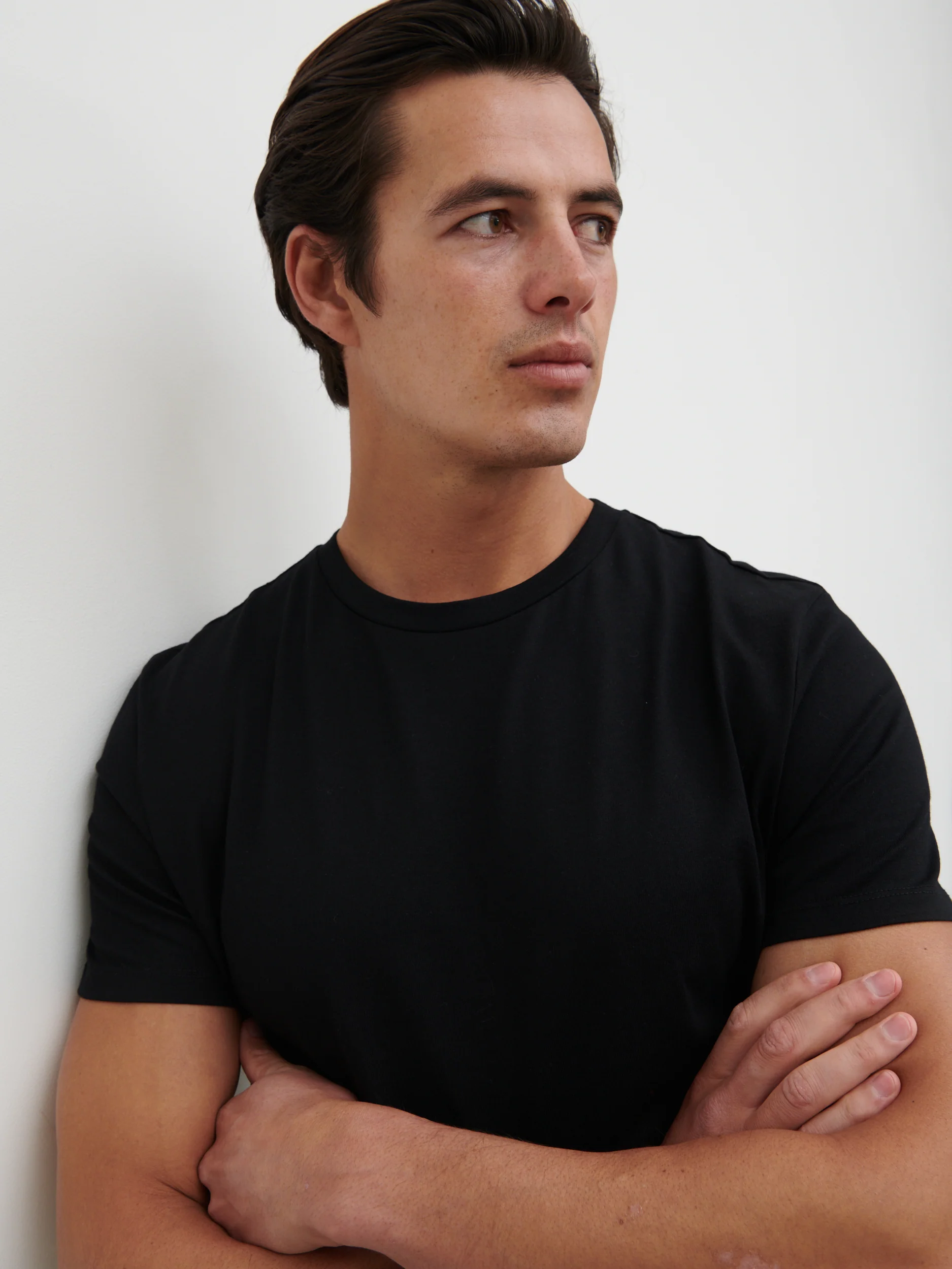Rome Slim Fit T Shirt - Black - Image 4