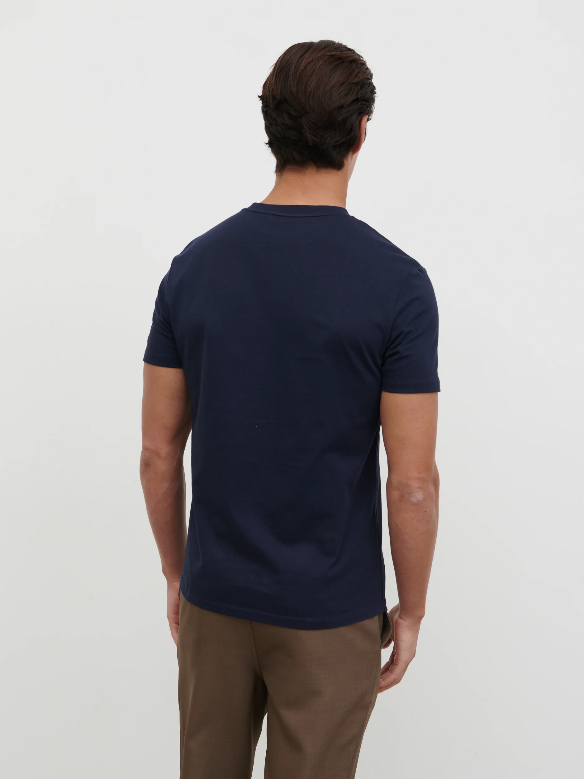 Rome Slim Fit T-Shirt - Navy - Image 4