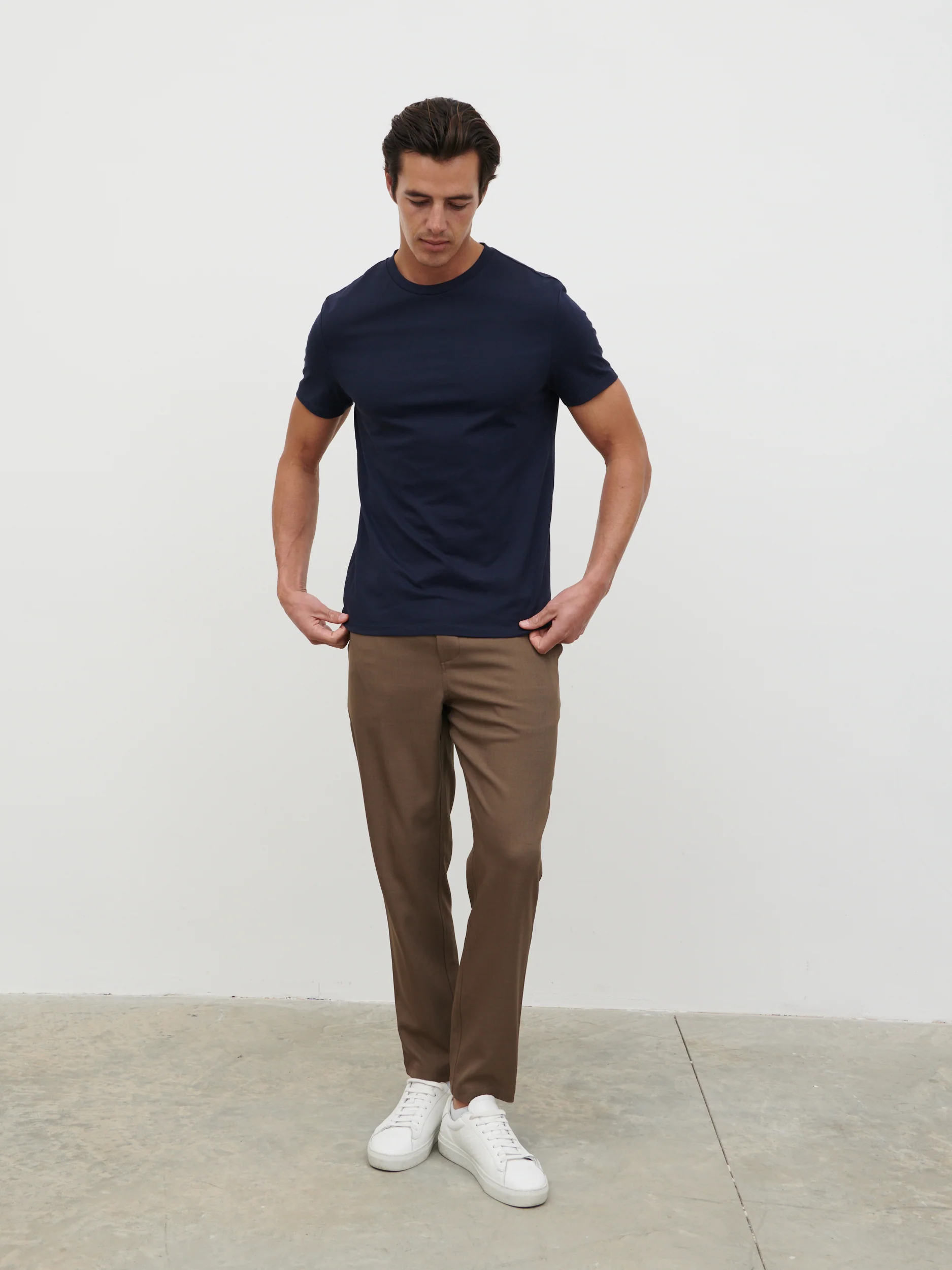 Rome Slim Fit T-Shirt - Navy - Image 6
