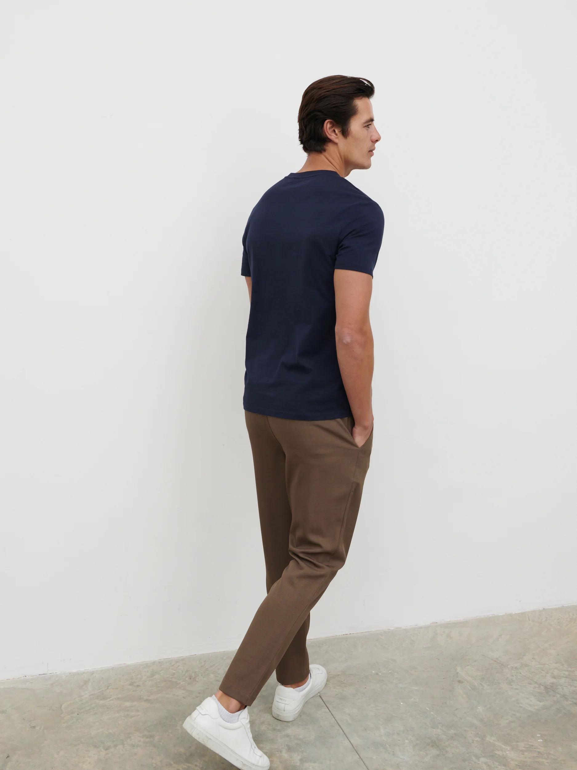 Rome Slim Fit T-Shirt - Navy - Image 7