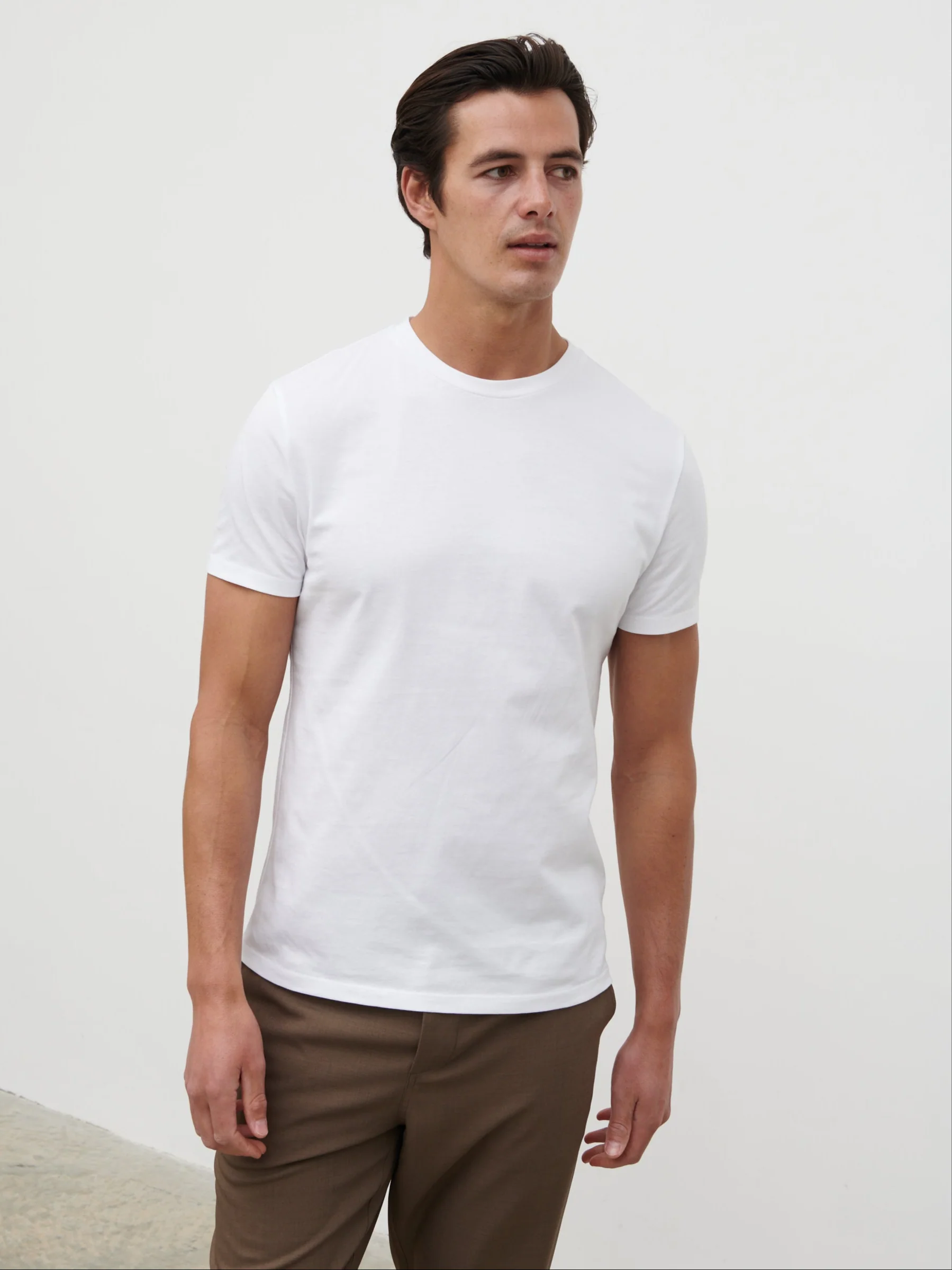 Rome Slim Fit T-Shirts 3 Pack - White - Image 5