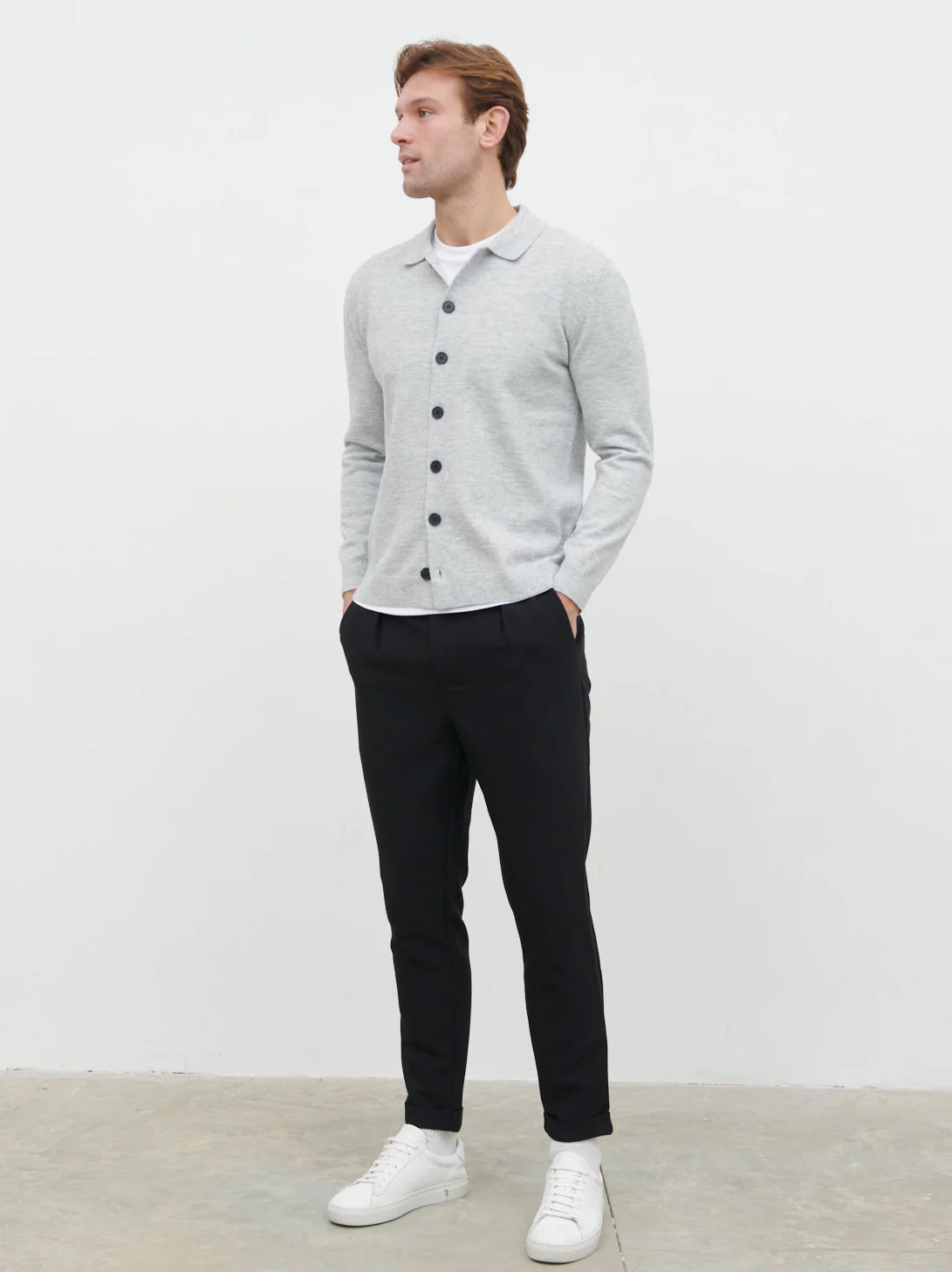 Ronnie Lightweight Knit Shirt - Grey - Image 5