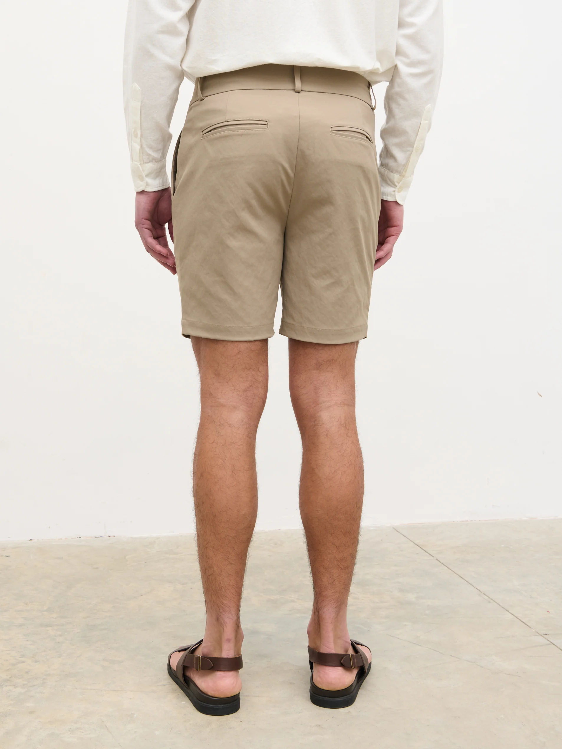 Sol Chino Shorts - Light Olive - Image 5
