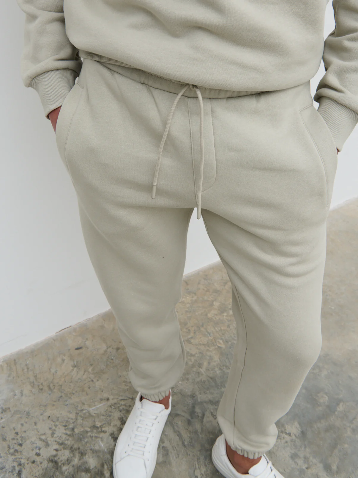 Sonny Relaxed Drawstring Joggers - Dark Stone - Image 4