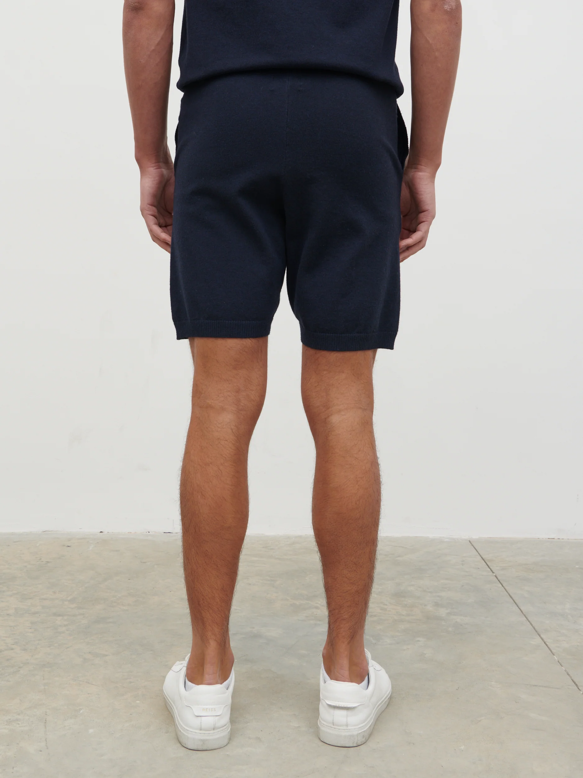 Teddy Knit Shorts - Navy - Image 5