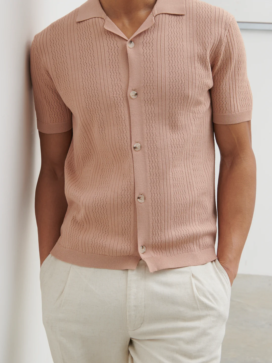 Theo Knit Shirt - Clay - Image 4