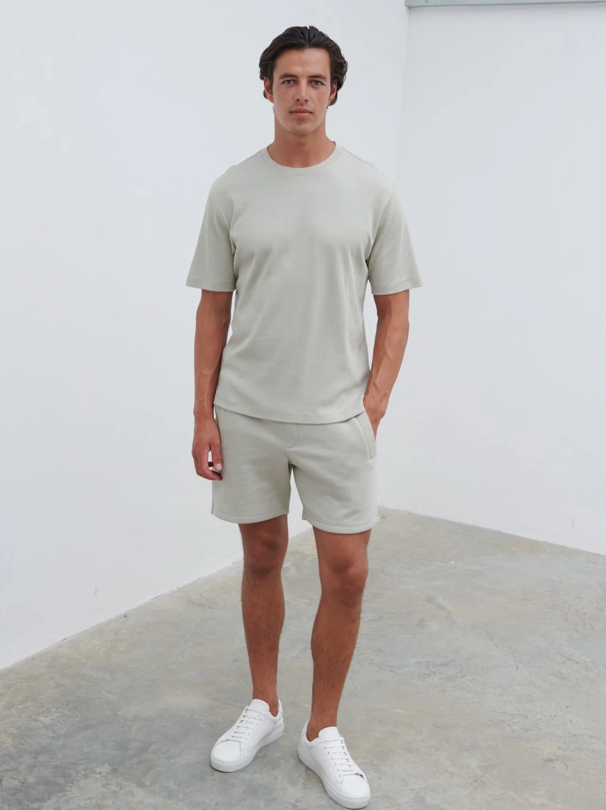 Tobias Relaxed Cotton T-shirt - Dark Stone - Image 3