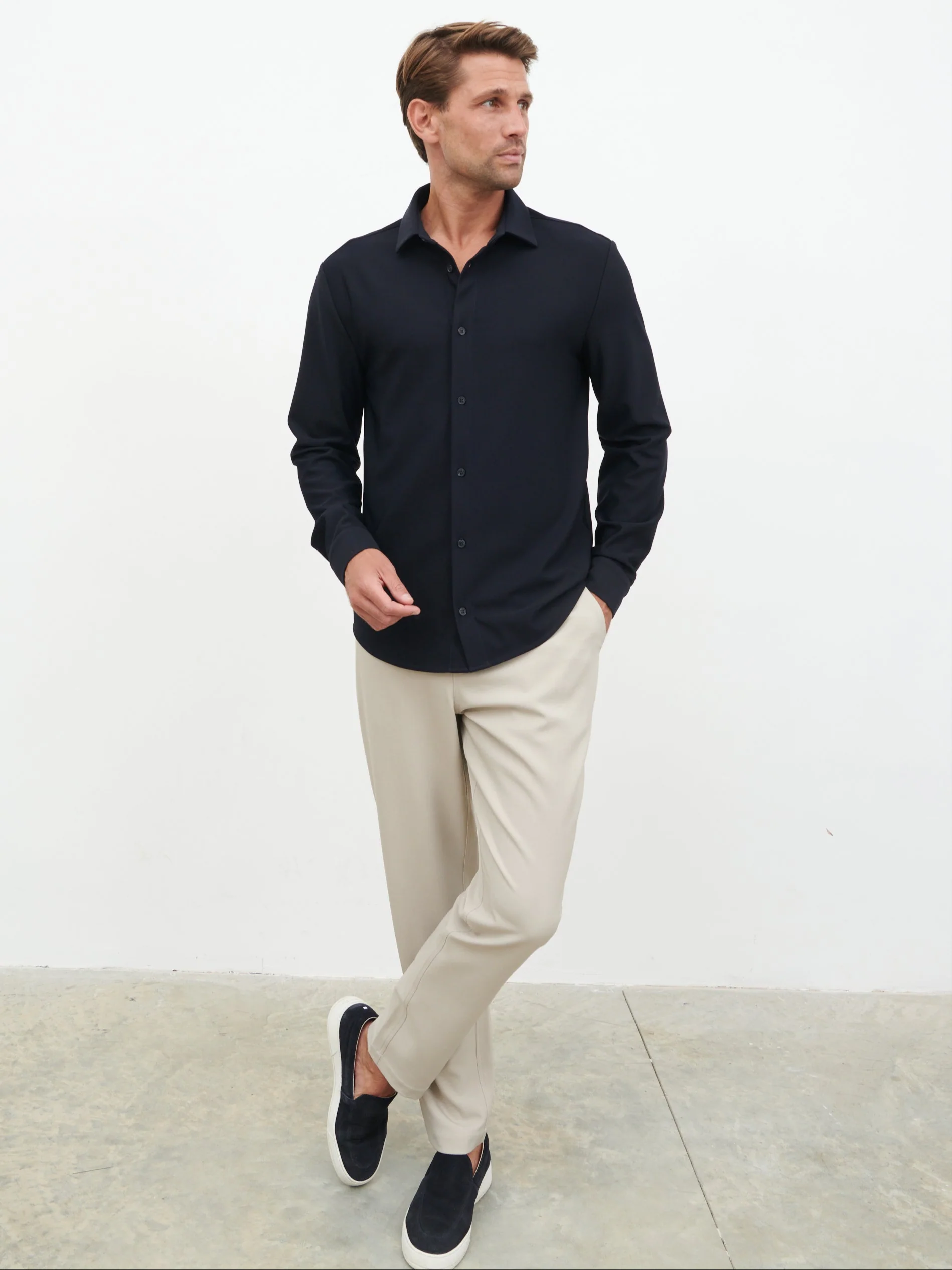 Vance Formal Shirt - Navy - Image 4